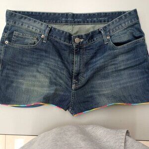 Upcycled Calvin Klein Denim Shorts